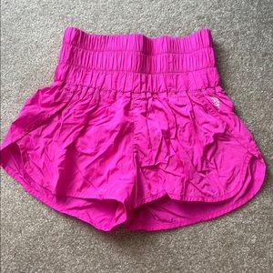 Free People FP Movement Way Home Shorts - Neon Pink